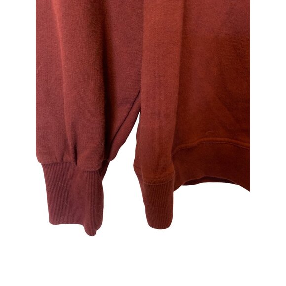 👗 2/$30 👗 Maroon Nine West Hoodie with Ballooned Shoulders Short sz Large - Picture 5 of 6